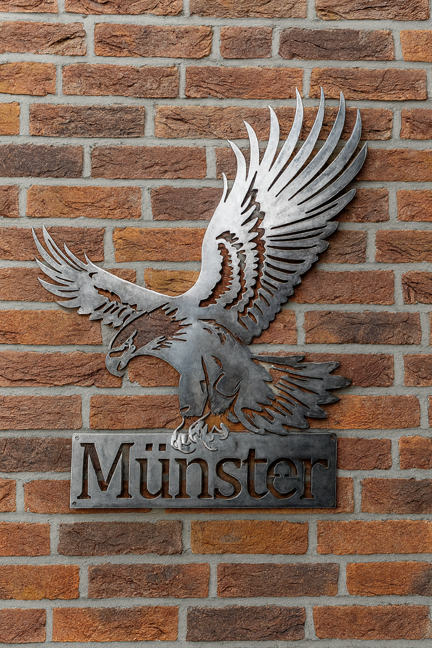 Wandbild Münster mit Adler